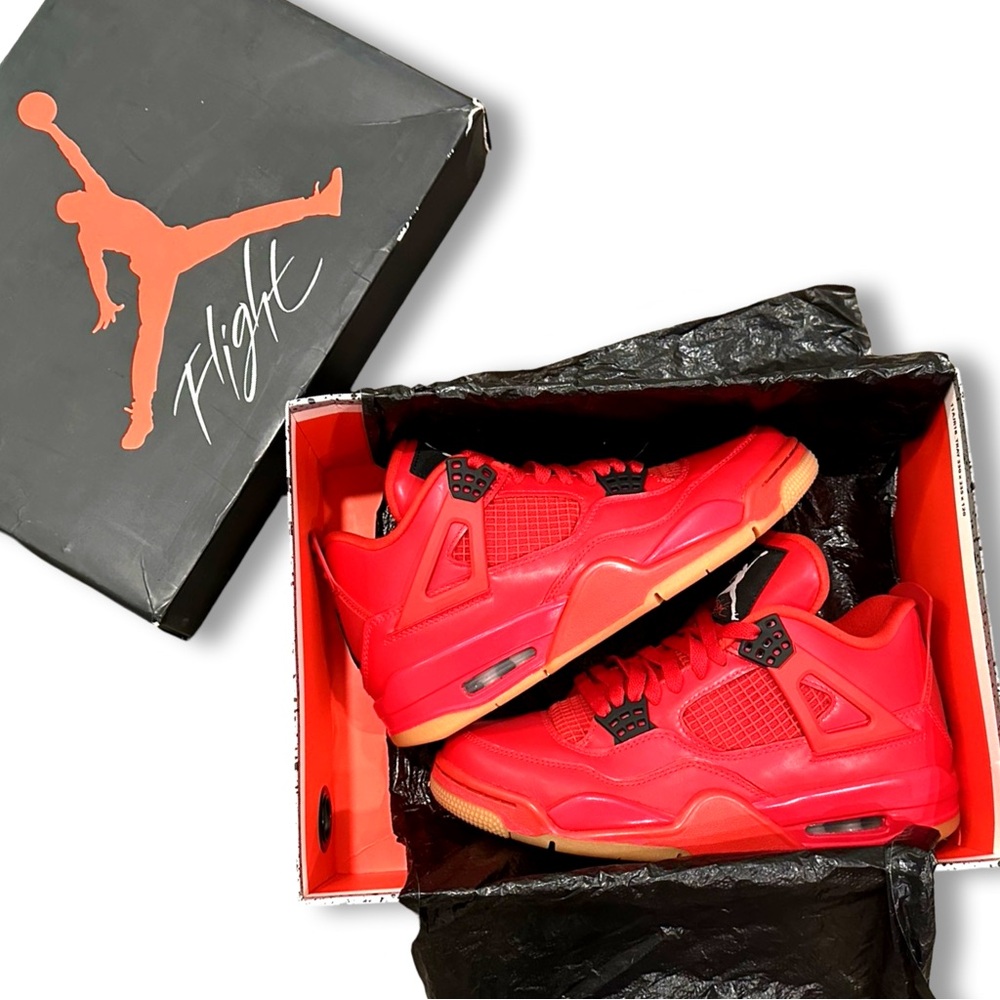 [ NIKE ] JORDAN 4 RETRO “Singles Day” : Fire Red : NWB + Unworn!! : Women’s 8.5